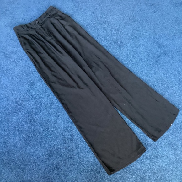 Princess Polly Black Pleated Trousers - sz 6 - Picture 2 of 8